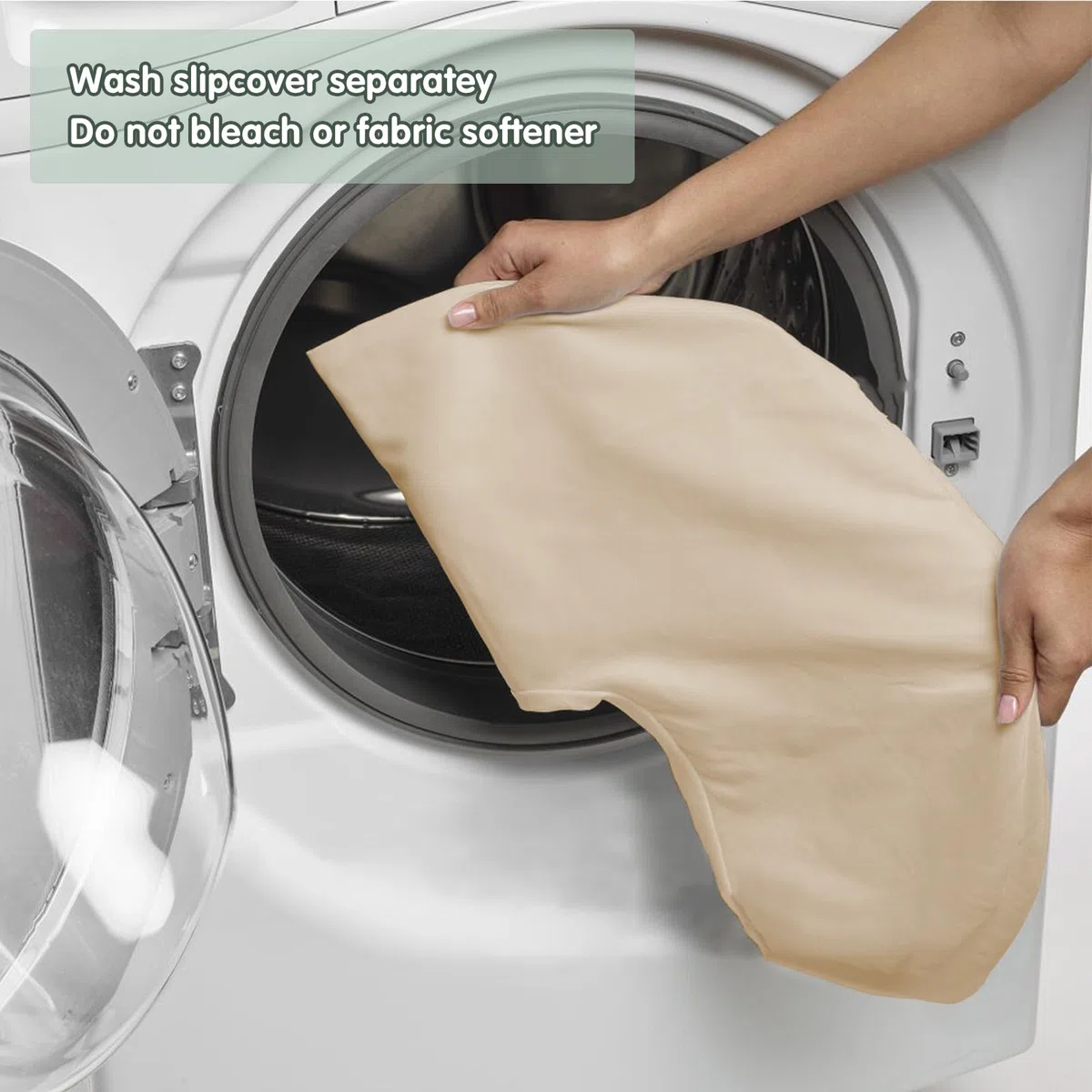 Winmany Funda de Almohada de Lactancia Impermeable para recién Nacidos, Funda de Almohada Suave reemplazable para niños y niñas (Caqui)