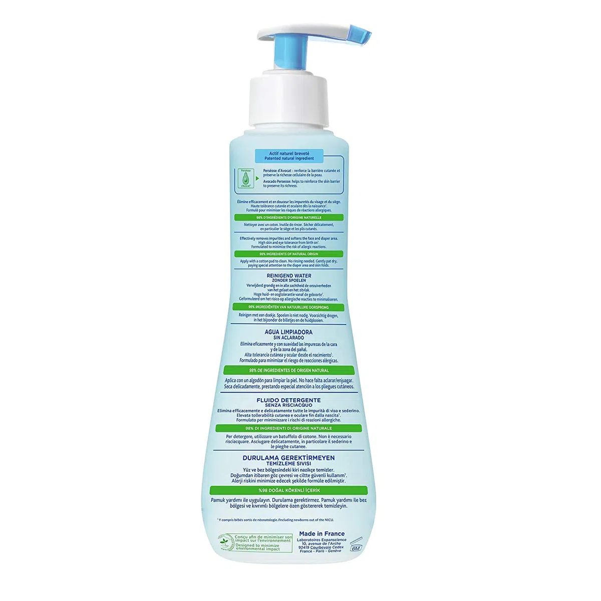 Mustela PhysiObebe Líquido de limpieza sin enjuague