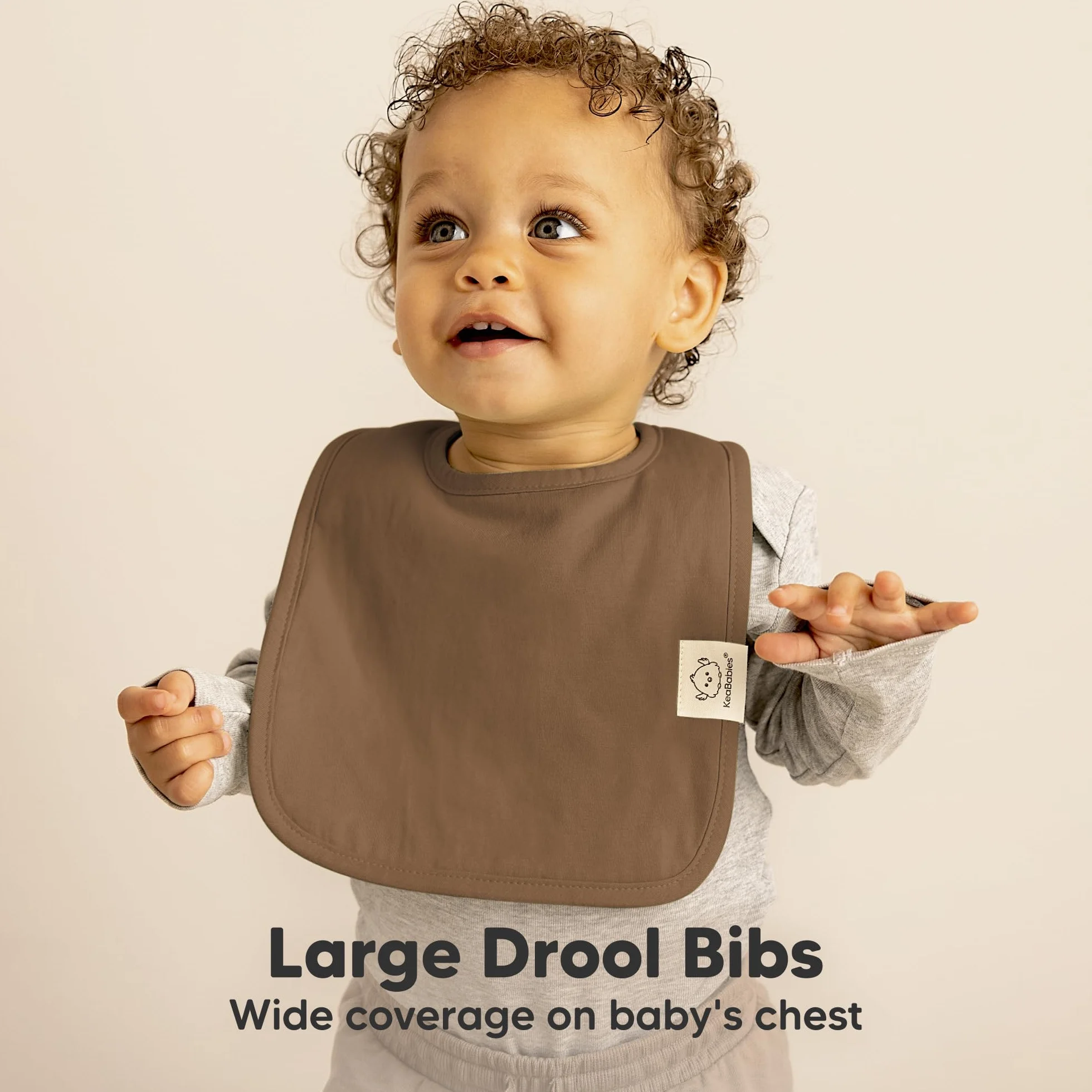 Paquete de 8 Baberos Orgánicos Para Bebé Niño, Niña - Baberos Baba para Bebé Niño, Baberos Bebé para Niñas, Niños, Niño Pequeño, Baberos Infantiles, Baberos de Algodón