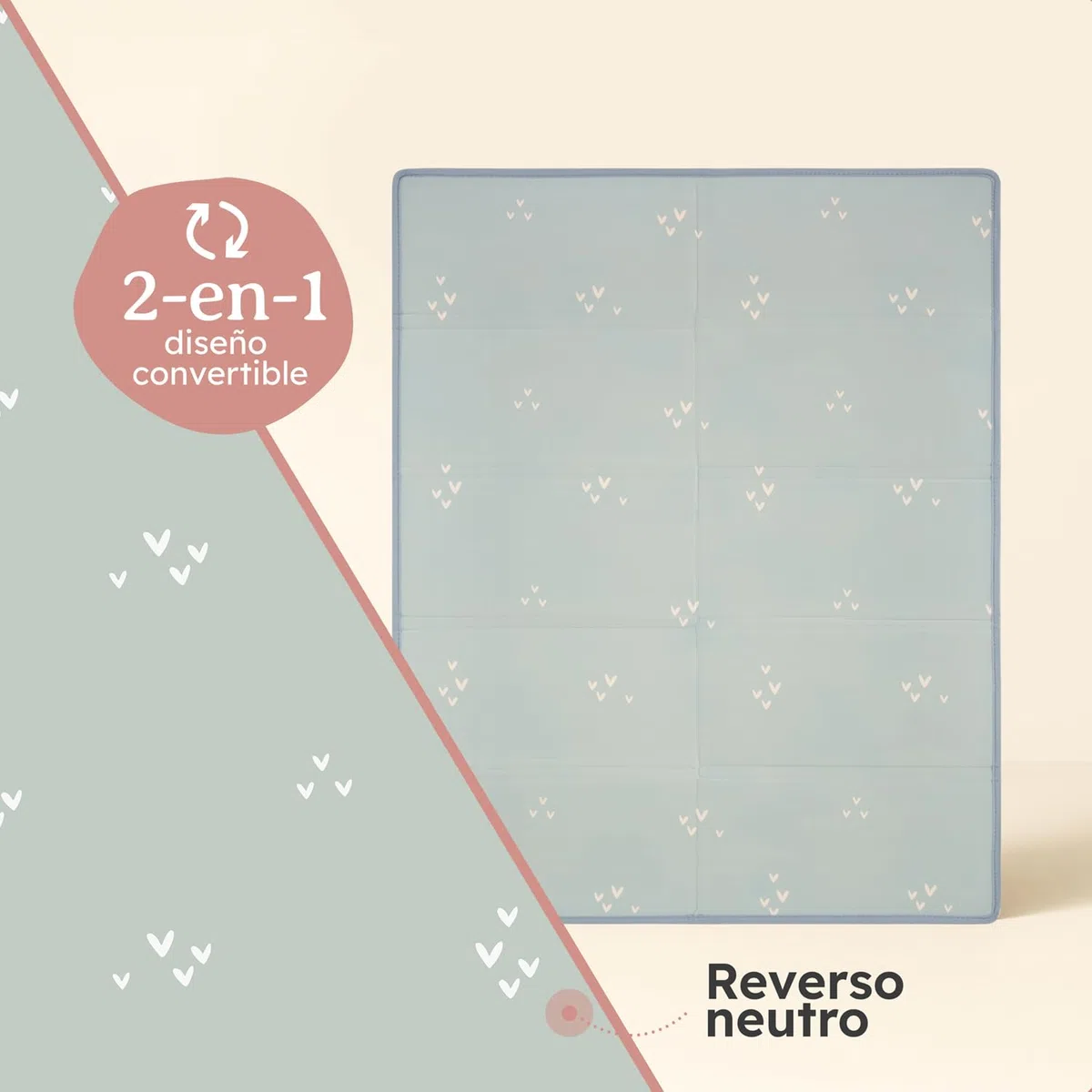 Laleni Tapete Actividades Bebe 120x150x1cm - Alfombra Bebe Acolchada Plegable Impermeable - Alfombra Juegos Bebe para Interiores y Exteriores - Colchoneta Bebe Suelo con Arcoiris