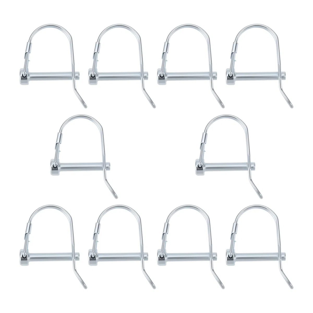 SG Store 10 Pasadores de Seguridad en Forma de D de 6 X 35 Mm para Enganche de Remolque de Bicicleta