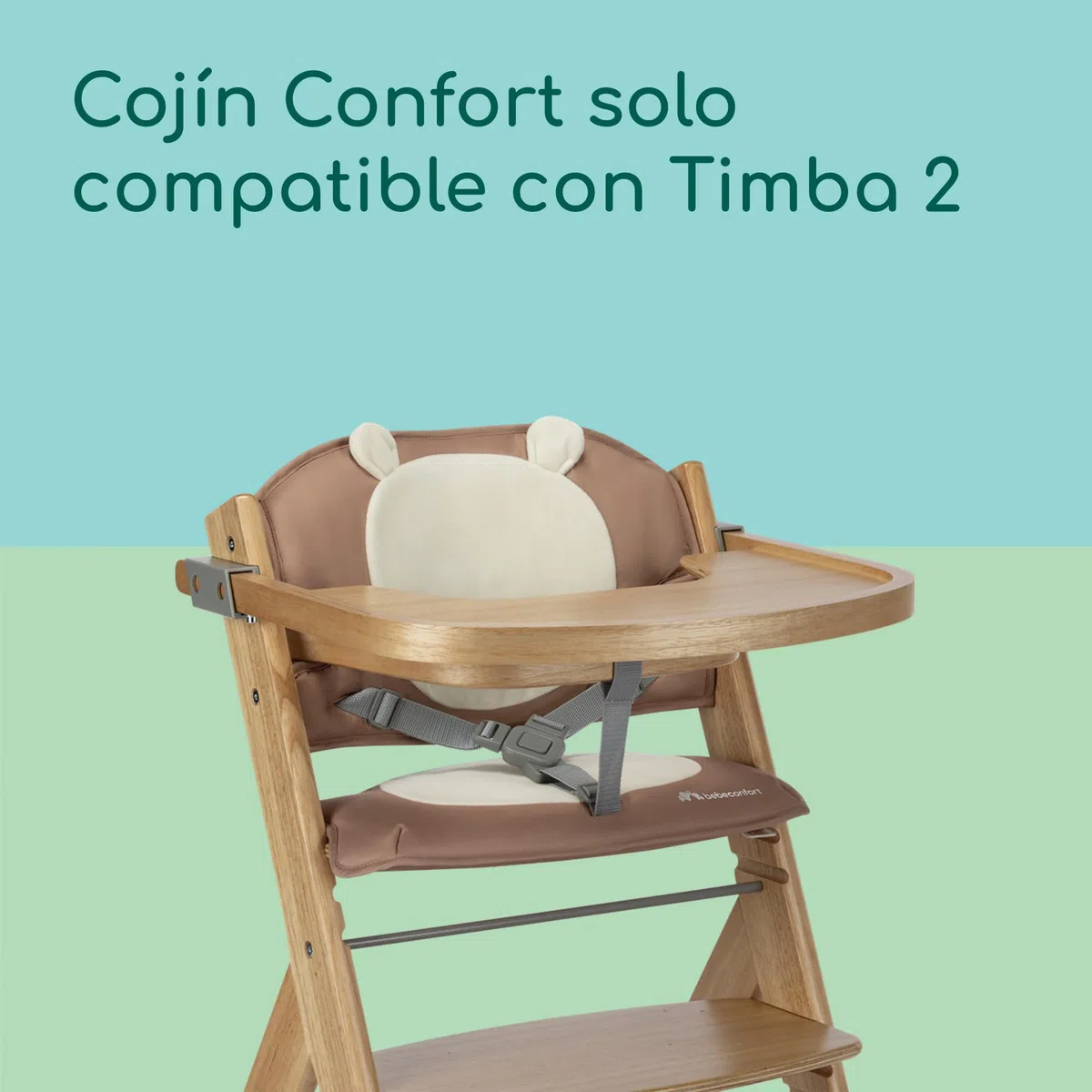 Bebeconfort Cojín Timba 2 Comfort, Cojín extra mullido para Timba 2, Acolchado extra, Fácil de limpiar, Lavable a máquina, Diseño inteligente, Fácil de colocar y retirar, Diseño moderno, Wild