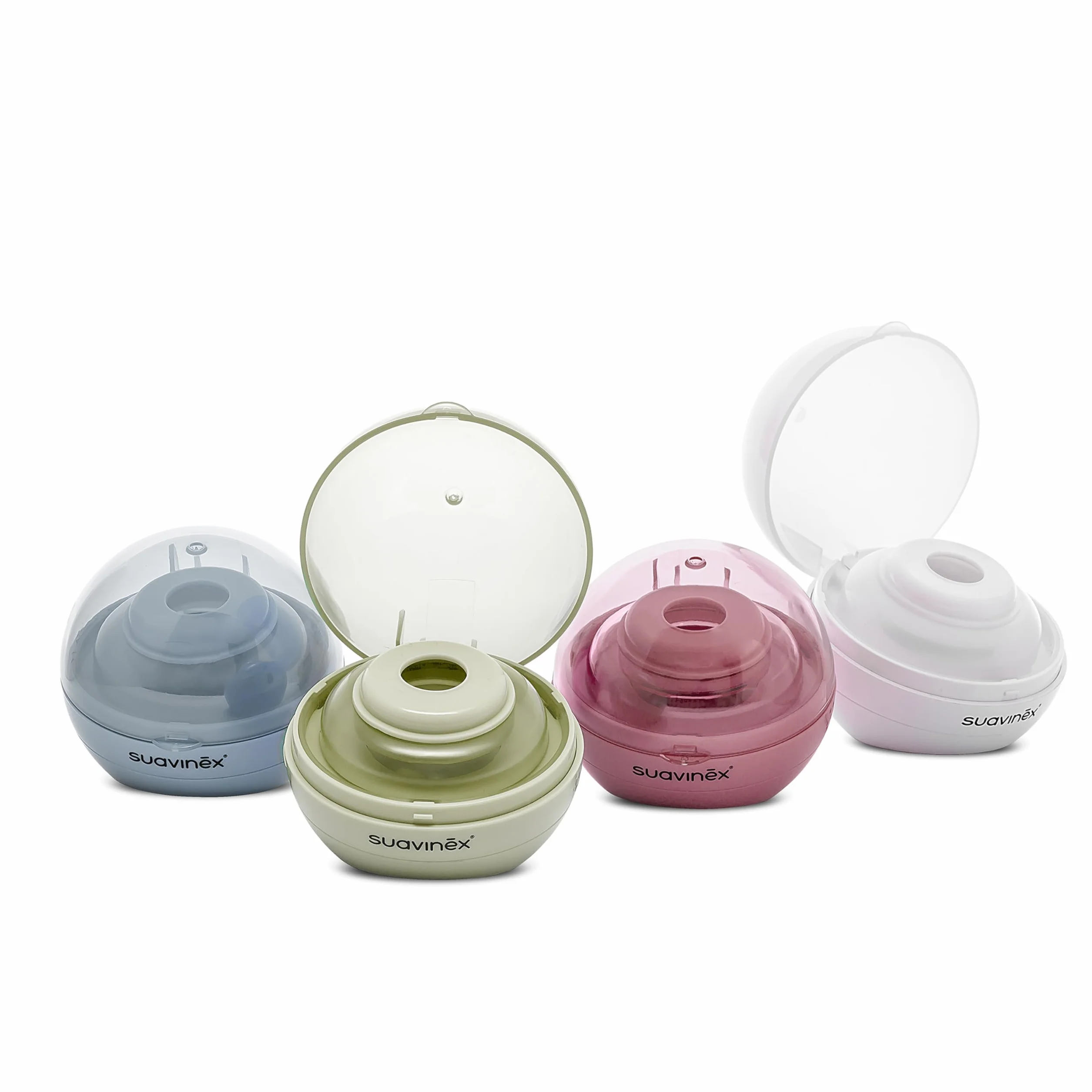 Suavinex, Esterilizador de Chupetes Portátil con Luz Ultravioleta UV, Elimina el 99% de los Gérmenes en 3 Minutos, Funciona con Pilas o USB, Seguro, Sin Agentes Químicos, Ideal Viaje, Duccio Azul
