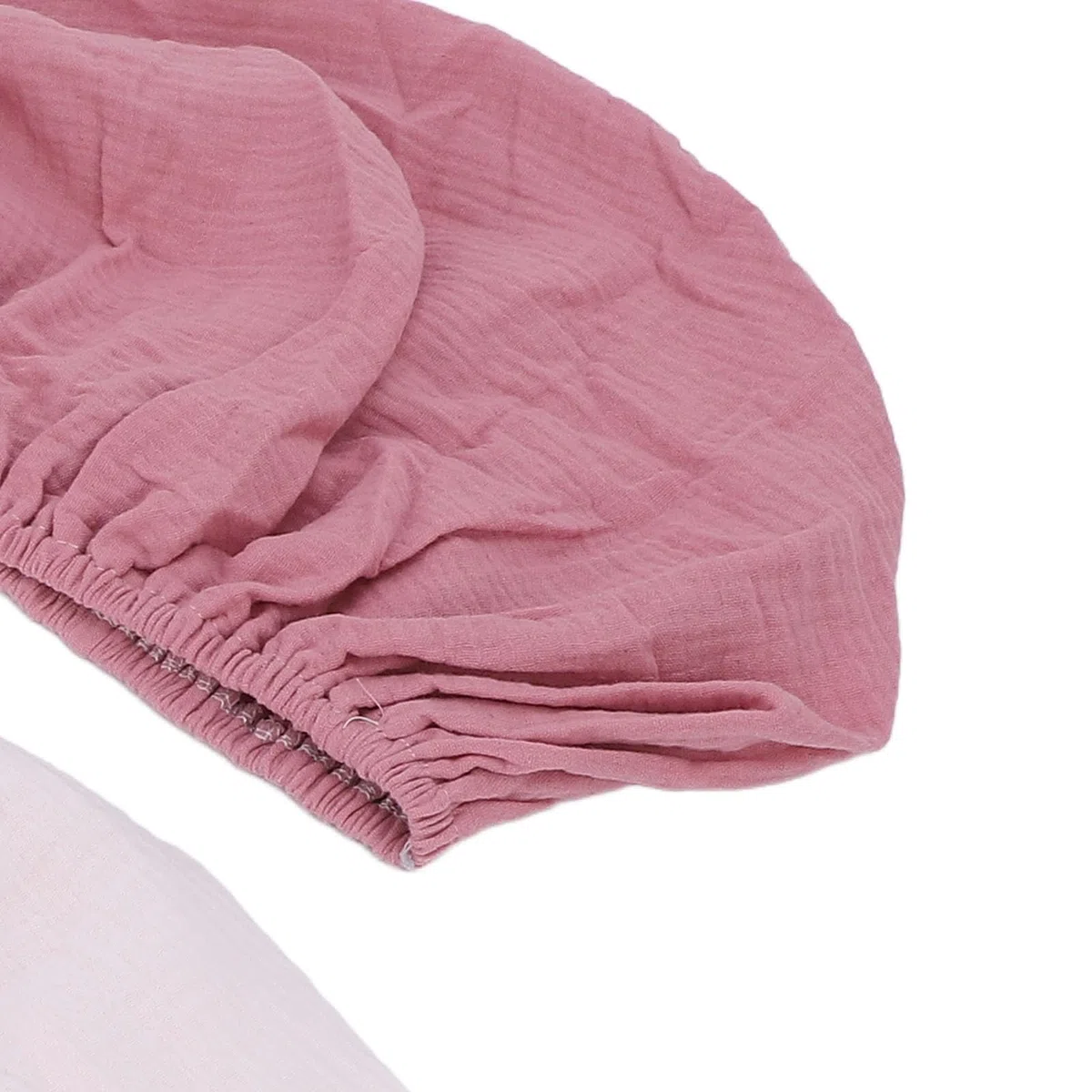 Funda de cambiador suave y transpirable de color sólido, 2 piezas de sábanas para cambiador de bebé (rosa claro)