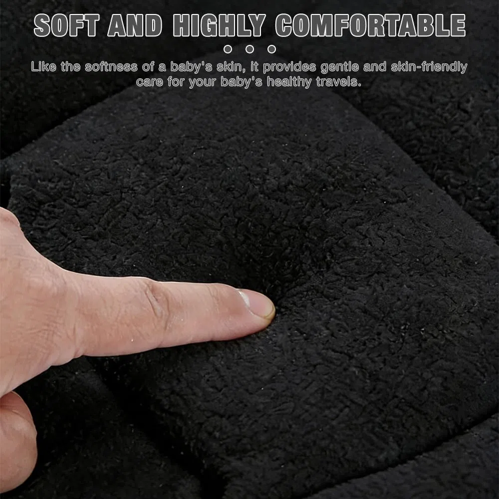 Foreverup Inserto reversible para asiento de automóvil para recién nacido, con almohadillas de correa, soporte para cabeza y cuerpo infantil, inserto de cojín suave para cochecito de bebé para niños y