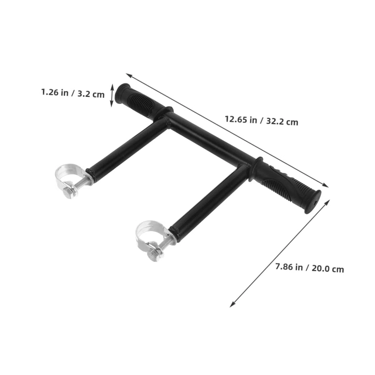 BESPORTBLE Extensor de Manillar para Carrito de Bebé, Barra de Ajuste de Altura en Acero Inoxidable para Silla de Paseo, Mango Ergonómico Adaptador con Clip de 32mm, Soporte de Empuje para Cochecito