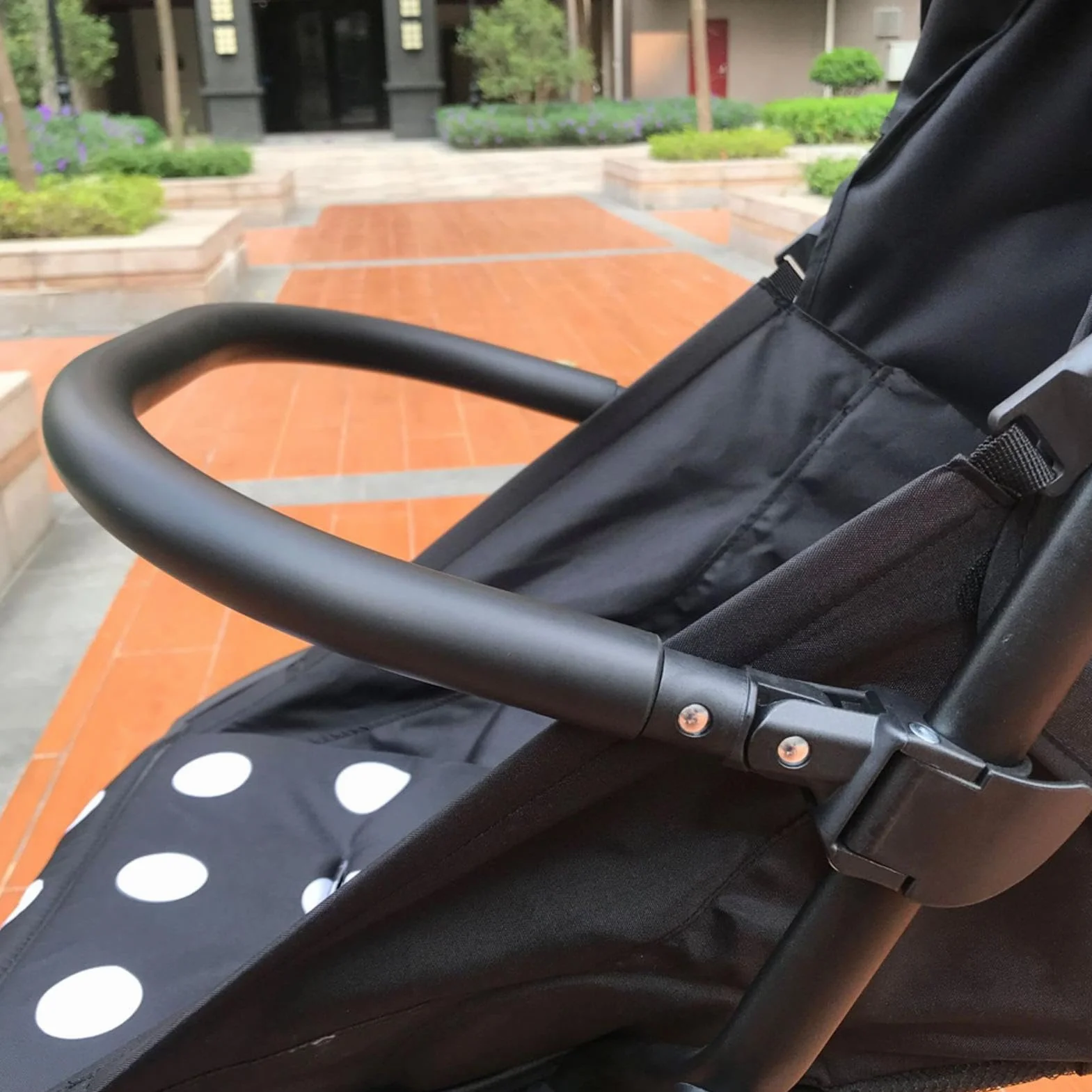 Barra de parachoques para cochecito, reposabrazos para cochecito de bebé, parachoques de carrito de bebé, mango de reposabrazos de asiento de bebé con de aleación de aluminio, barra de mango