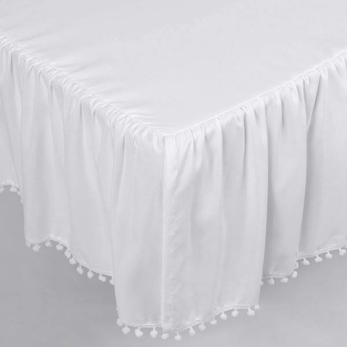 Volante de Polvo de Cuna - Falda de Cuna para bebés, niños y niñas - Falda de Cuna de 28 "X 52" Hecha con Tela para Llevar al bebé a la habitación del bebé cálida y acogedora