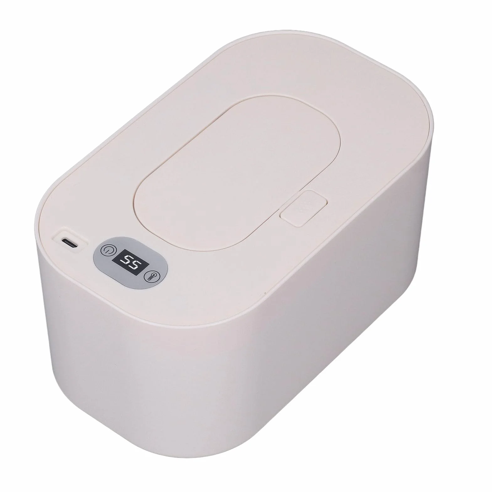 Calentador de toallita para bebés rápido, calentamiento constante temperatura de limpieza húmeda Dispensador USB Calentador portátil alimentado para recién nacidos Material de