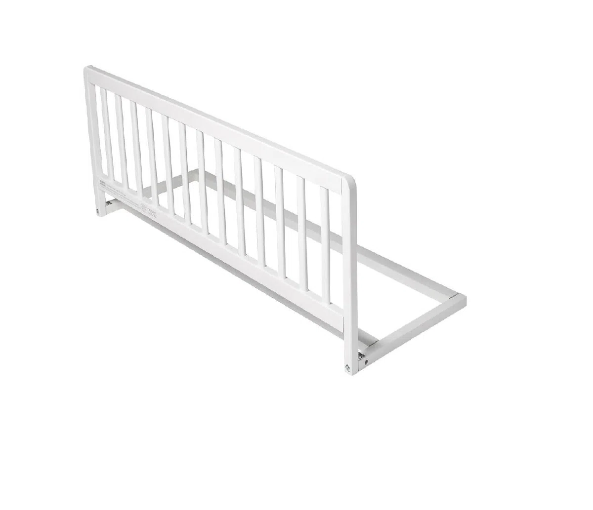 Safetots Barrera de Cama de Madera, Blanca, 38cm de Alto x 90cm de Ancho, Barrera para Cama Infantil para Seguridad, Baranda de Cama Infantil Segura, Preensamblada, Instalación Fácil