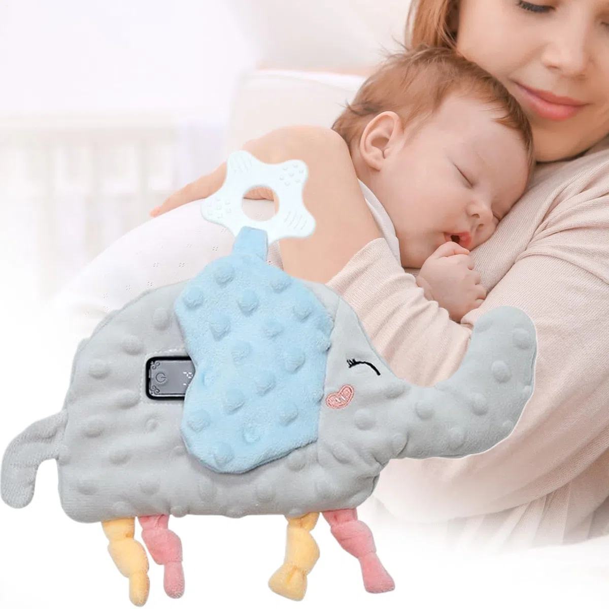 Sosegador Para El Sueño Del Bebé - Peluche Vibrador con Dibujos Animados para Dormir,Reclinable Para Cochecito Cuna Dormitorio Hogar Y Viajes