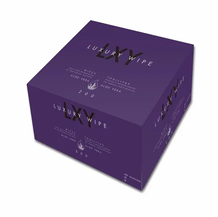 HygieneShopping.Com Toallita de Aloe Vera de Tejido Luxury Wipe (Caja 200 Toallitas) | Suaves, Para mesa y eventos, Uso en hogar y negocio, Higiene diaria, Ecológicas