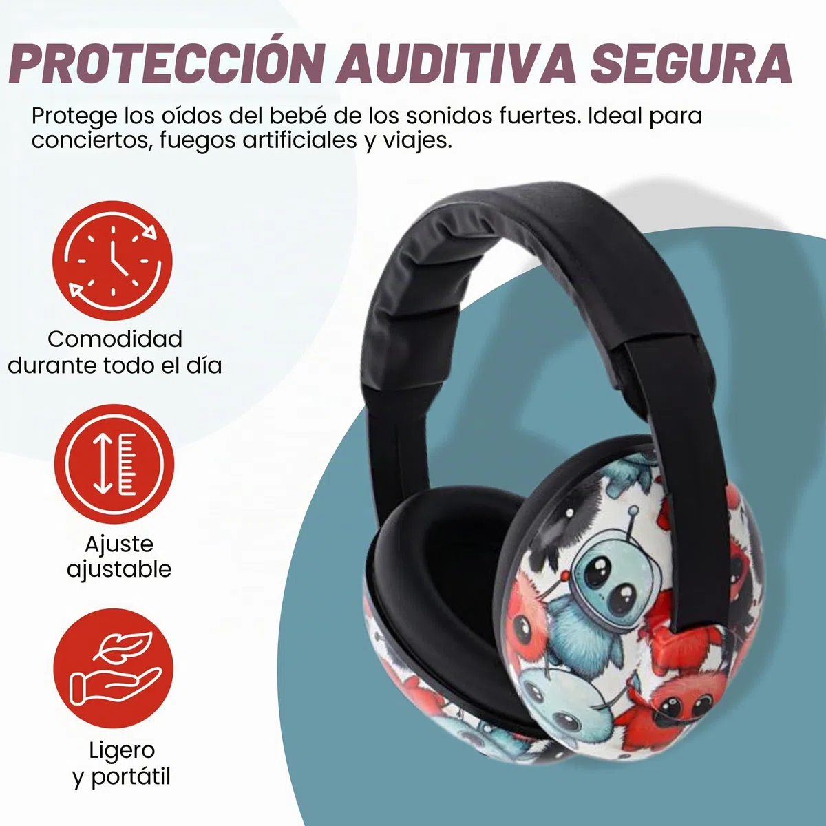 ME&LIO Protección auditiva para niños y niños pequeños, cancelación de ruido, auriculares para niños, autismo y viajes, protección auditiva para bebés de 0 a 2 años