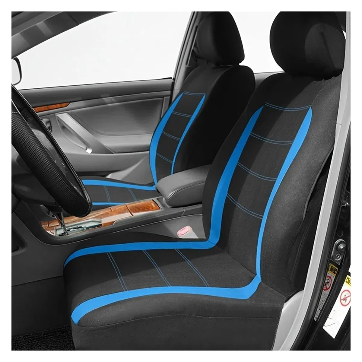 Fundas Asientos Coche Protector De Asiento De Coche Poliéster Tamaño Universal 2 Fundas para Asientos Delanteros para La Mayoría De Coches SUV Camiones Furgonetas Funda Asiento Coche(Beige)