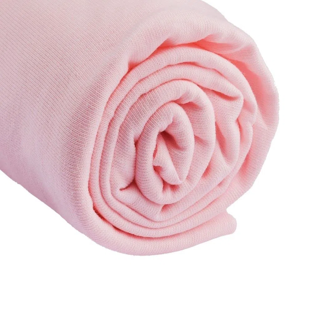 Easy Dort - Juego de 3 sábanas (70 x 160 cm, cama de bebé, 100% algodón, jersey rosa, blanco, parma, extensible, transpirable, sueño saludable, Oeko-Tex de calidad, fabricado en Europa