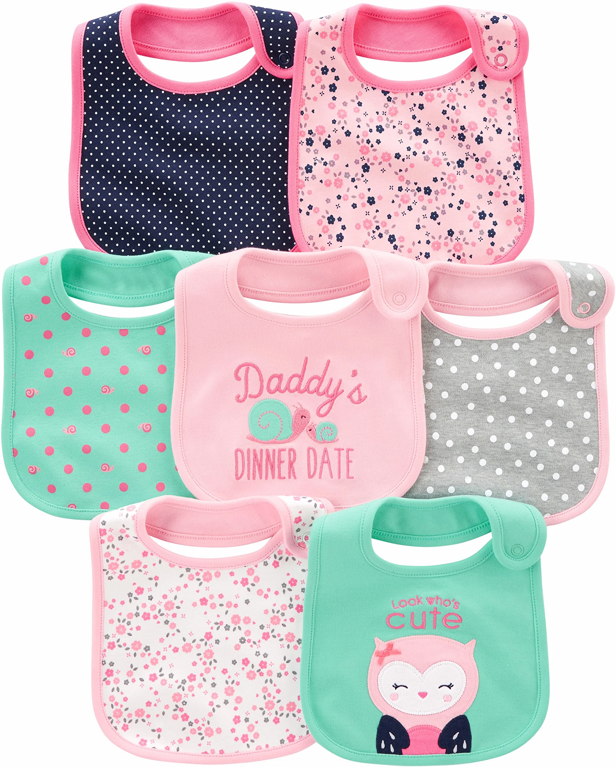 Simple Joys by Carter's 7-pack Teething Bibs Juego de accesorios de invierno Unisex niños (Pack de 7)