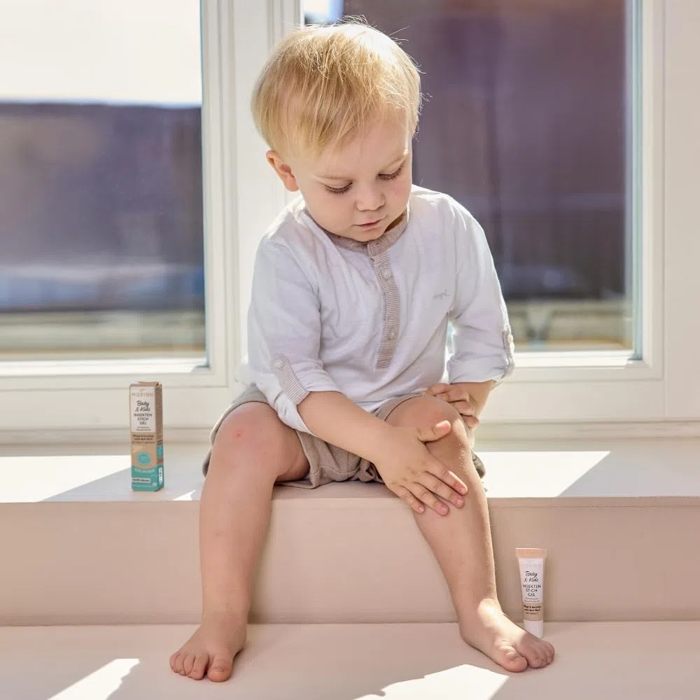 Set de protección solar Mabyen Baby & Kids: crema solar SPF 50 + gel para picaduras de insectos – Protección UV mineral y tratamiento contra el picor – A partir del nacimiento