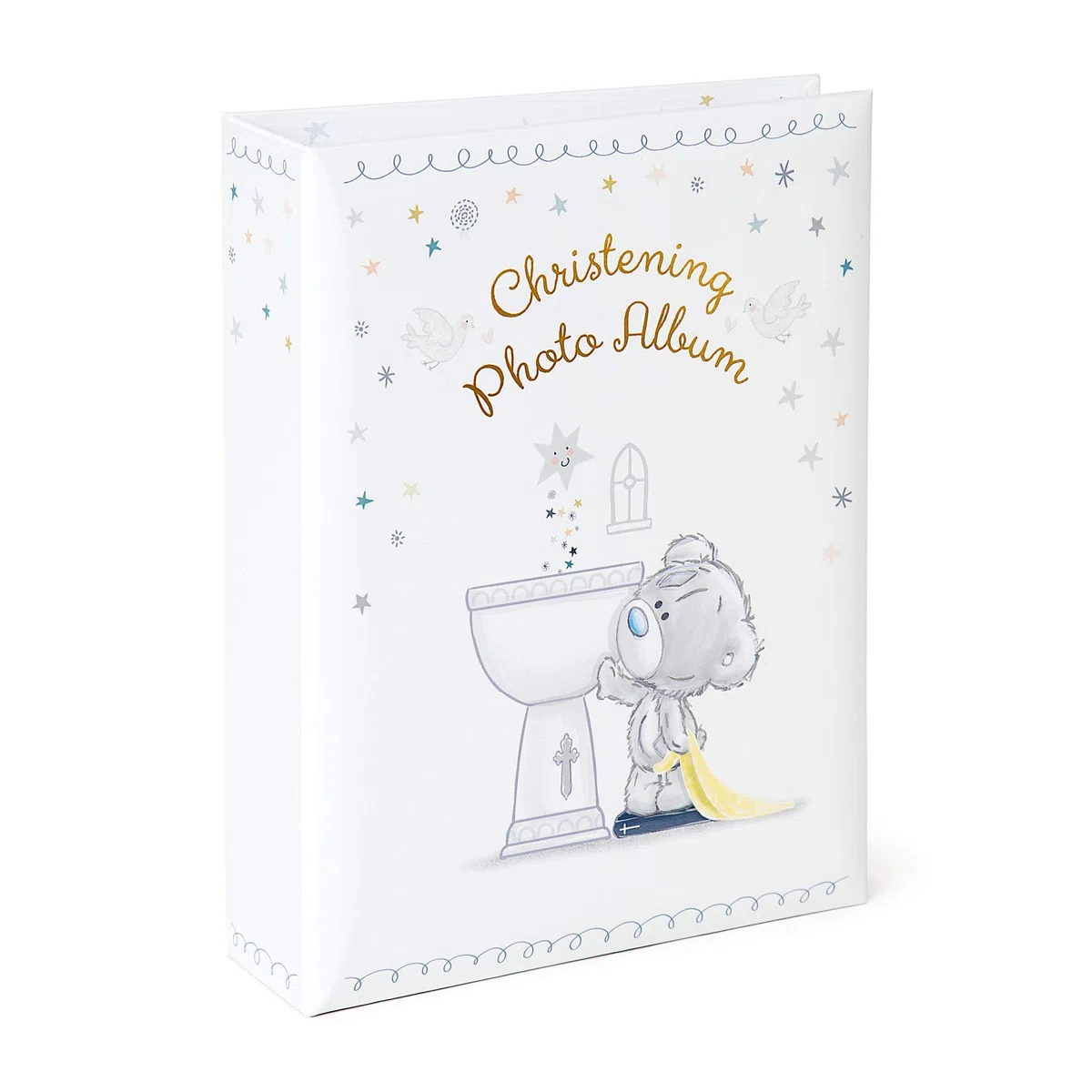 Me to You Tiny Tatty Teddy AGB92027 - Álbum de fotos para bautizo de bebé, en caja de regalo, capacidad para 160 fotos, 6 x 4 pulgadas