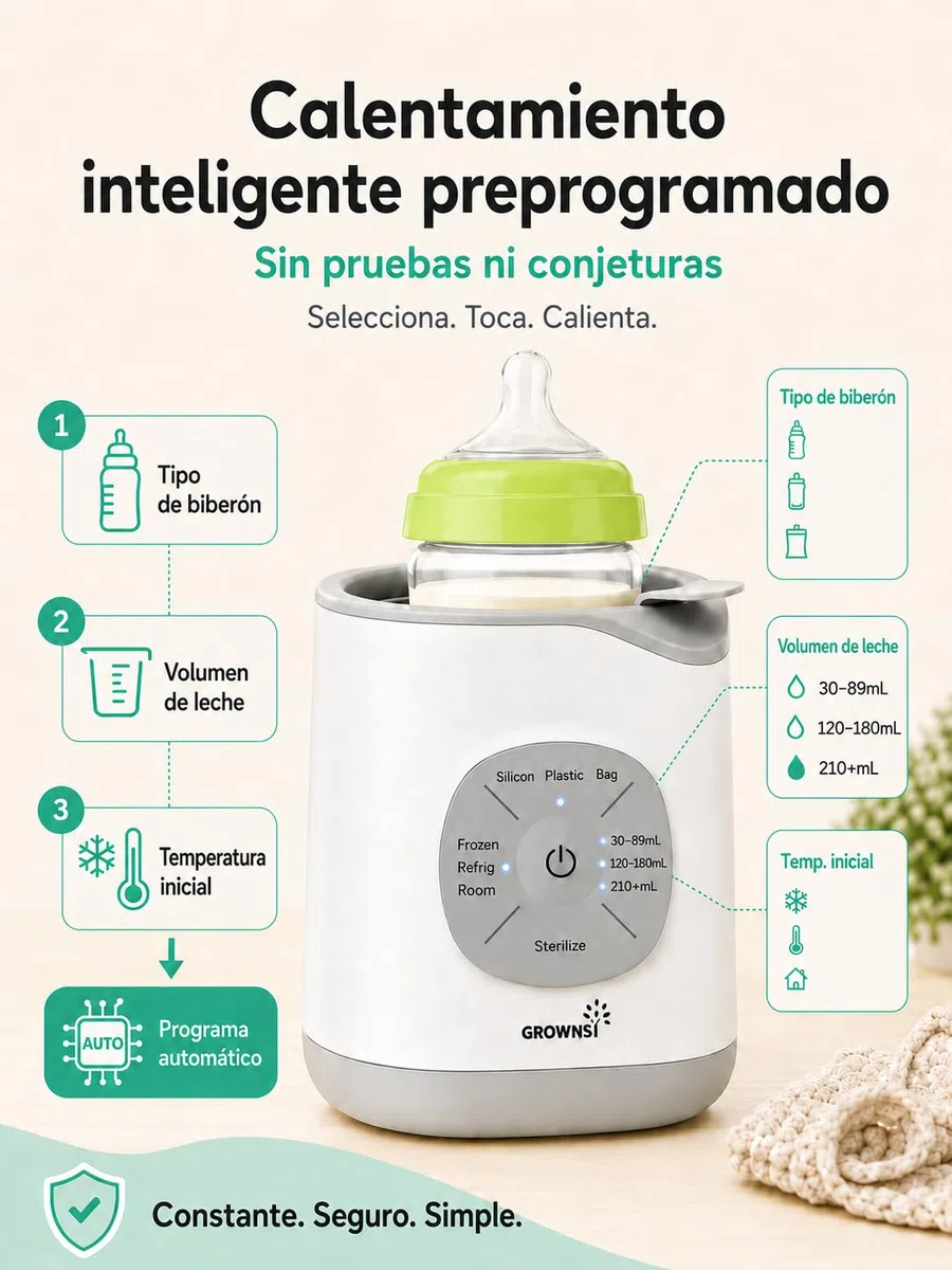 Calienta Biberones | Esterilizador Biberones | Calentador rápido de alimentos para bebés 10-en-1 y descongelador Calentador de biberones sin BPA para biberones y comida para bebés