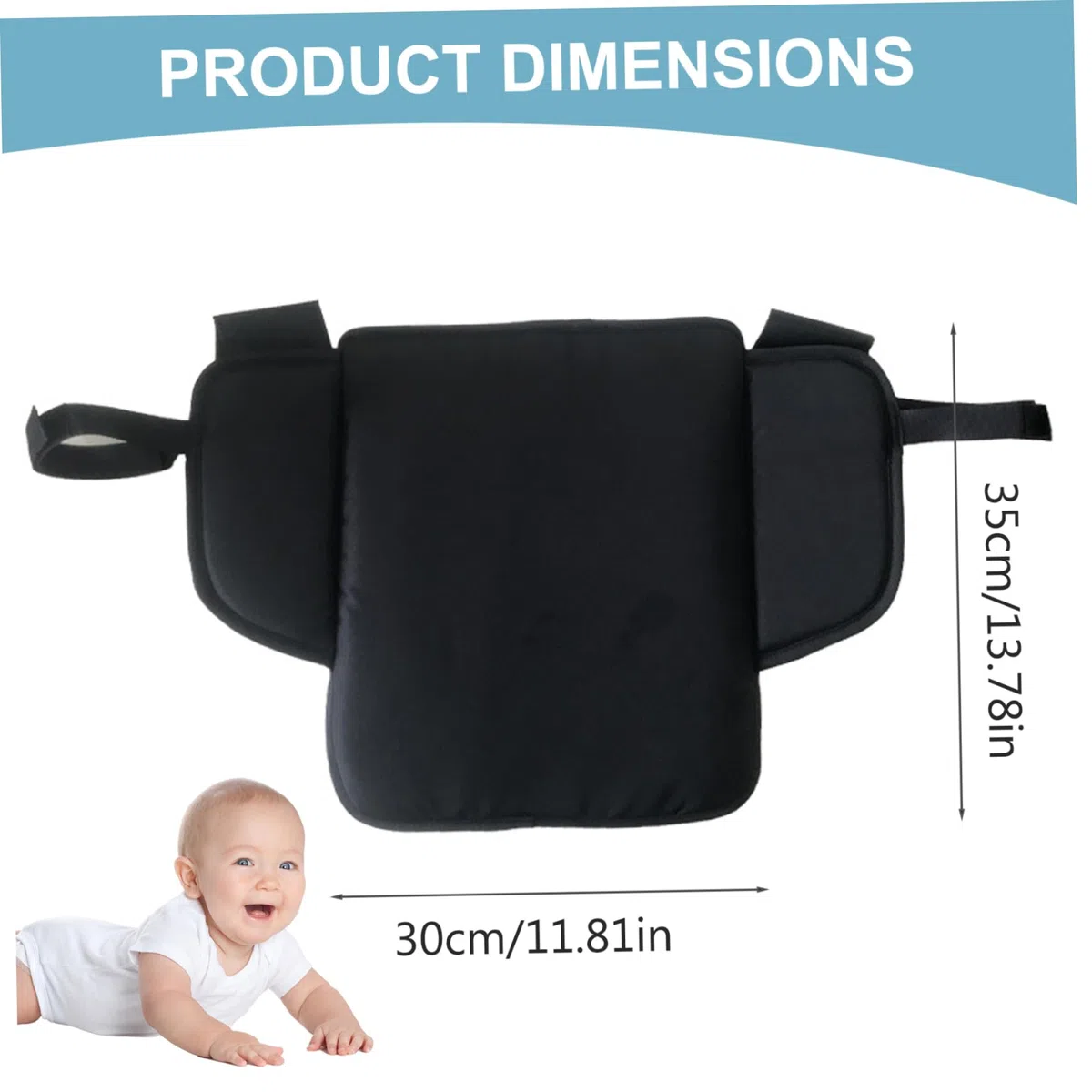 Adjunto del asiento del cochecito, extensión de reposo pie de avión para cochecito de 12x13.7 pulgadas, cabello de los cochecitos ajustables para cochecitos accesorios