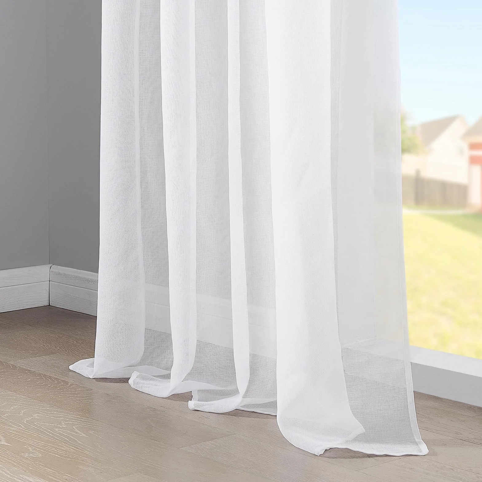 Topfinel Cortinas Cocina Moderno 2 Piezas para la Ventana Corta traslucida 140x145cm visillos Blancos para riel Cortina para la Cuarto de Bebe y decaracion la habitacion