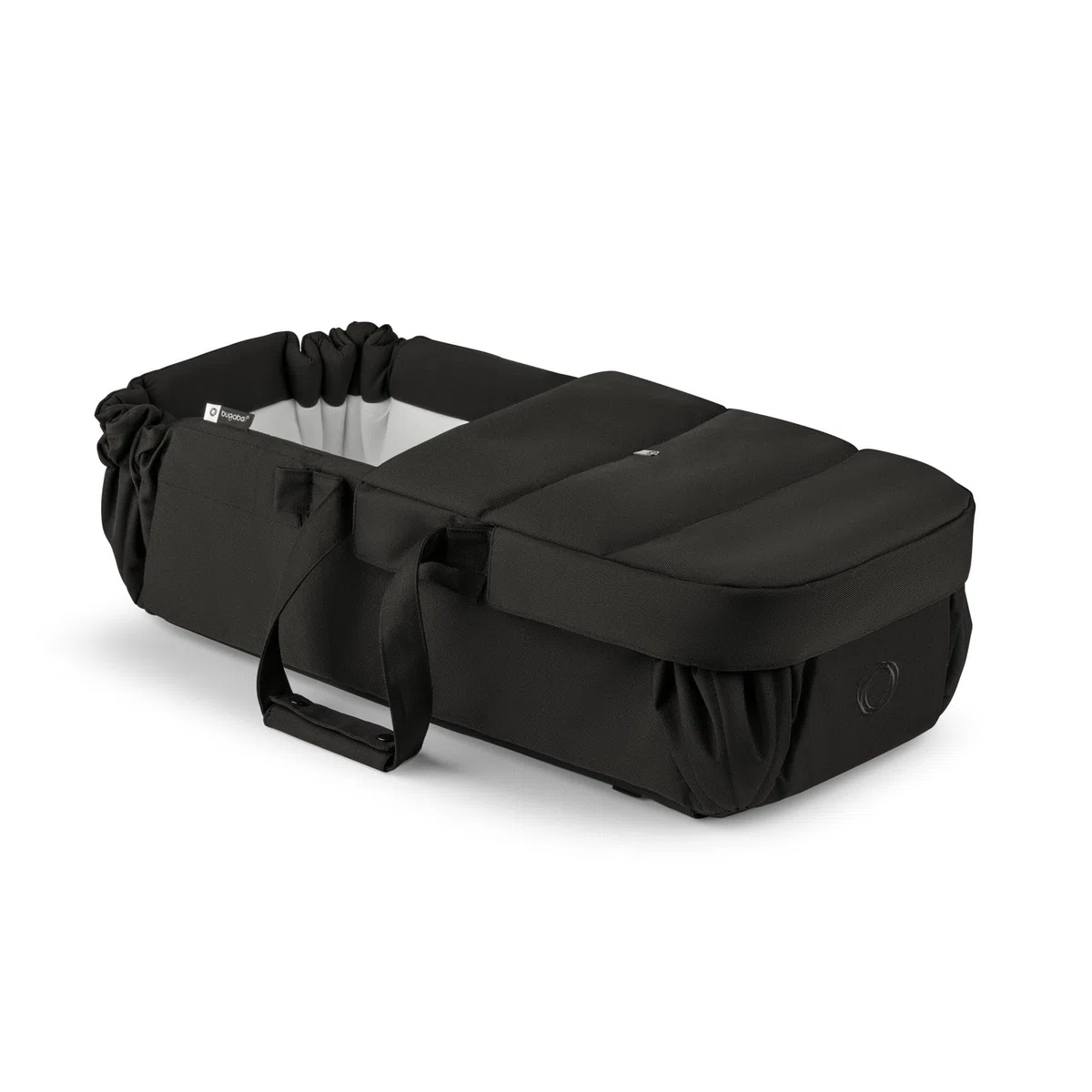 Bugaboo Nido para Bebés, Capazo Portátil 2 en 1 y Saco con Correas de Transporte, Colchón de Algodón y Alfombrilla de Juegos, Compatible con Carritos, Recién Nacidos – Heritage Black