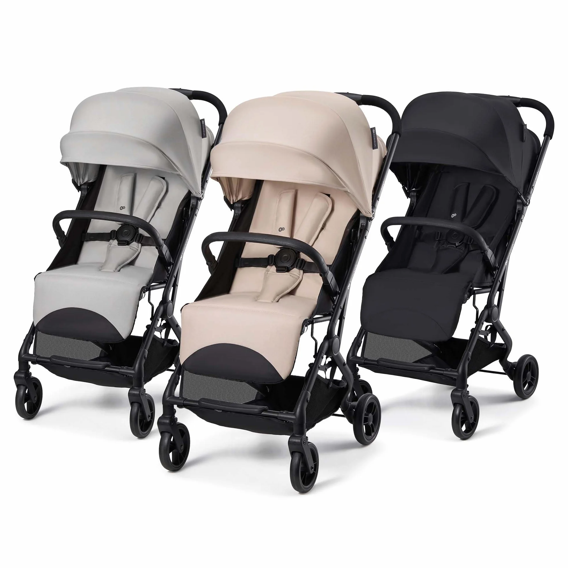 Kinderkraft INDY 3 silla de paseo ligera 7,3 kg, desde el nacimiento hasta 15 kg, plegado con una mano CLICK & FOLD, compacta, ruedas TPR, arnés 5 puntos, Negro