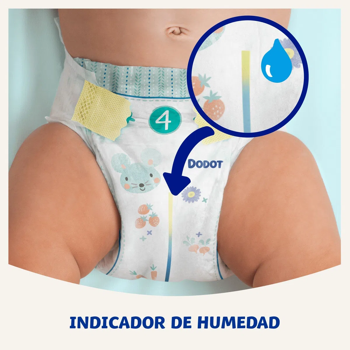 DODOT Sensitive - Pañales, 9 A 14 Kg, Blanco, Talla 4, Vanilla, 48 Unidad
