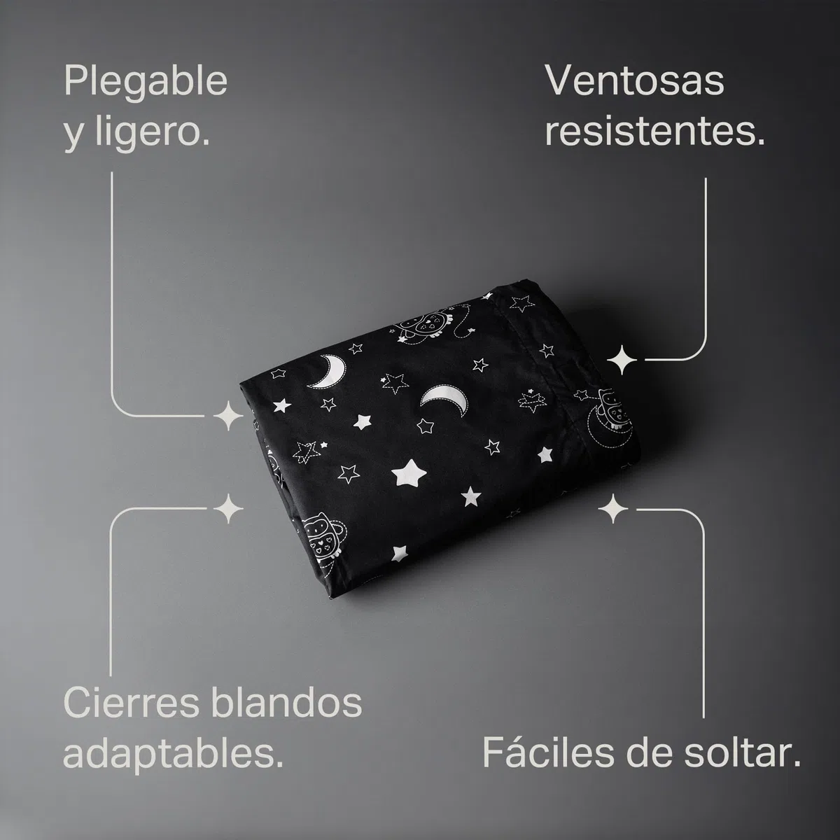 Tommee Tippee Cortina Opaca de Viaje Sleeptime con ventosas, Ajustable y Ligera, tamaño Normal, 130 x 99 cm
