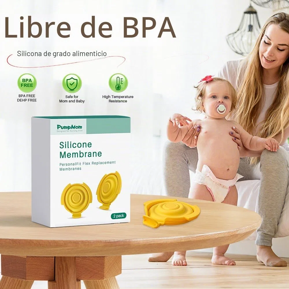 PumpMom-us Membranas compatibles con piezas de bomba Medela, diafragma de silicona para conectores PersonalFit Flex, membranas de repuesto, Pump in Style MaxFlow, Swing Maxi y Freestyle Flex Parts