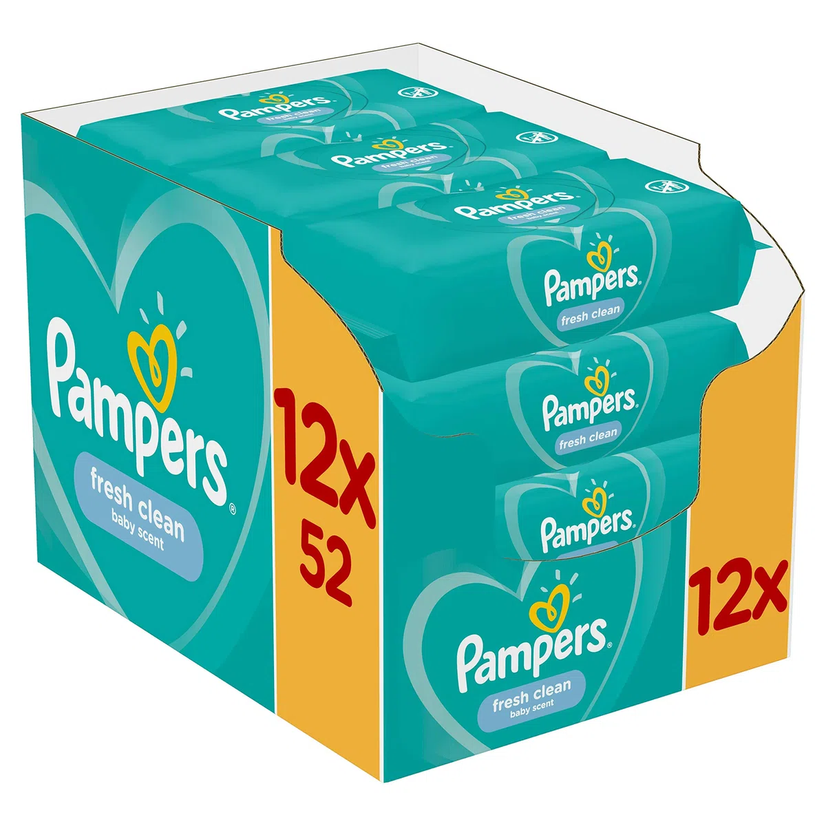 Pampers 81688057 - Fresh clean toallitas húmedas, unisex