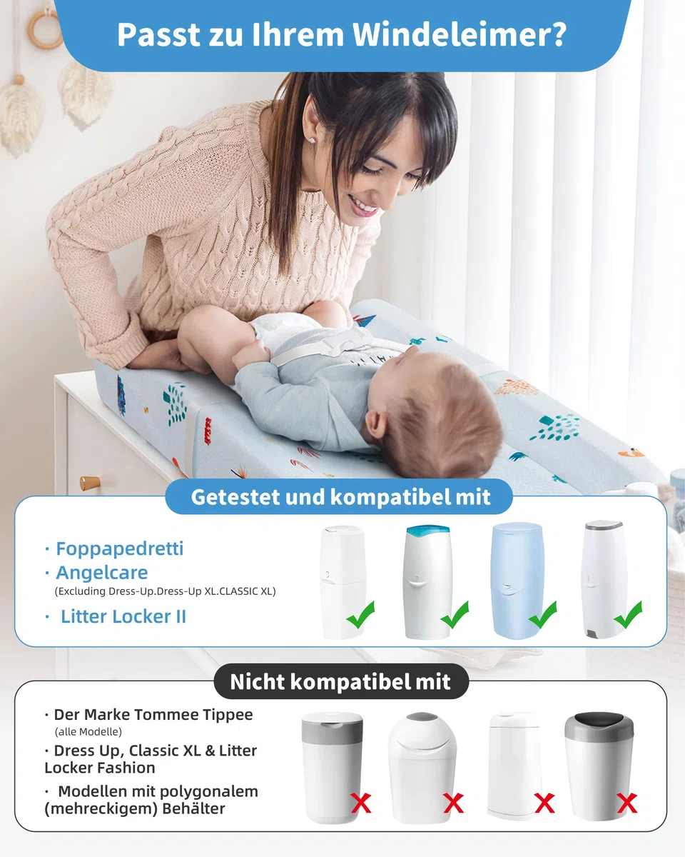 4 unidades de recambio para cubos de pañales, bolsas resistentes a los olores, compatible con Angelcare, no compatible con Dress up & Dress up XL y Classic XL y todos los modelos Tommee Tippee