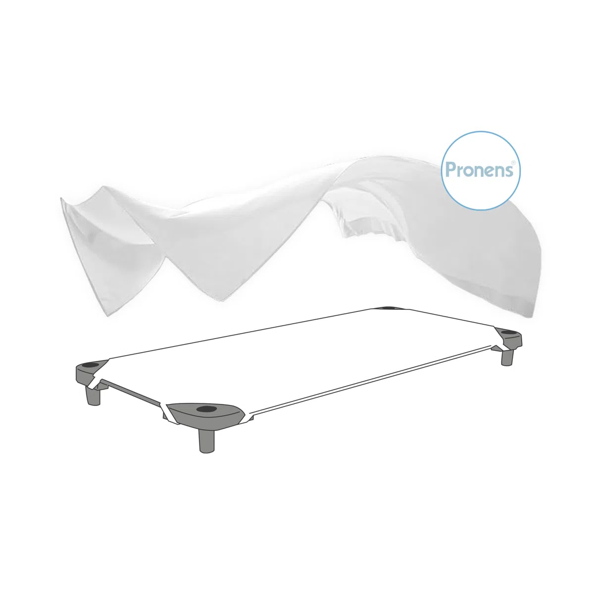 Pack de 2 Sábanas encimeras Blancas para Cuna de bebé y hamacas de guardería Tejido Suave y Resistente sin elásticos para los niños. Personalizable con el Nombre Bordado 110 x 180 cm.