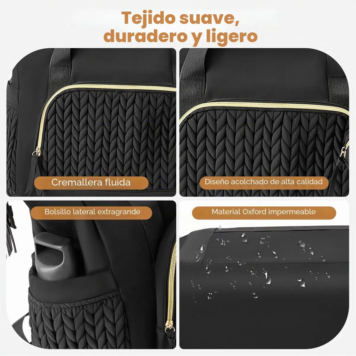Bolso de envoltorio con bolsillo de biberon y envoltorio, mochila multifuncional para bebé, bolsa de pañales con bolsa aislante, bolsa de pañales multifunción para padres