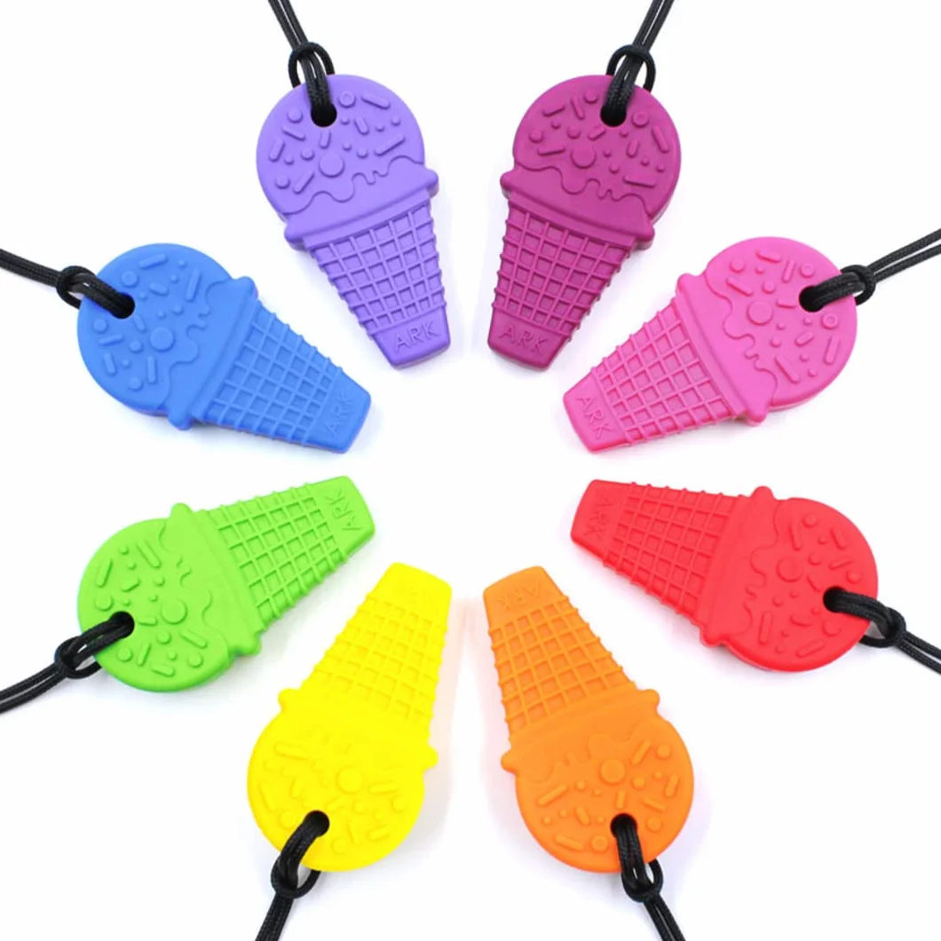 ARK - Collar para masticar diferentes grosores y formas con correa ajustable e instrucciones de cuidado ATC - Collar Sensory