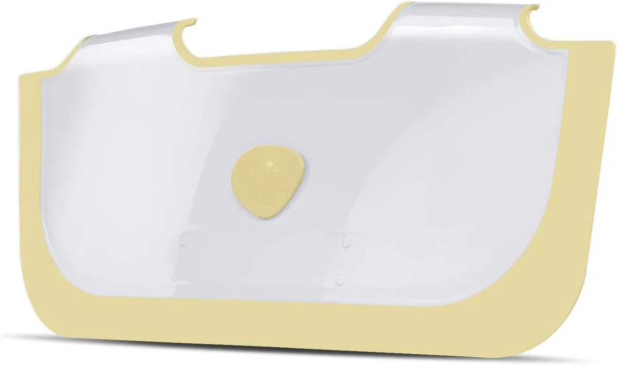 BabyDam Barrera de baño – No necesita baño para bebé! (Limón)
