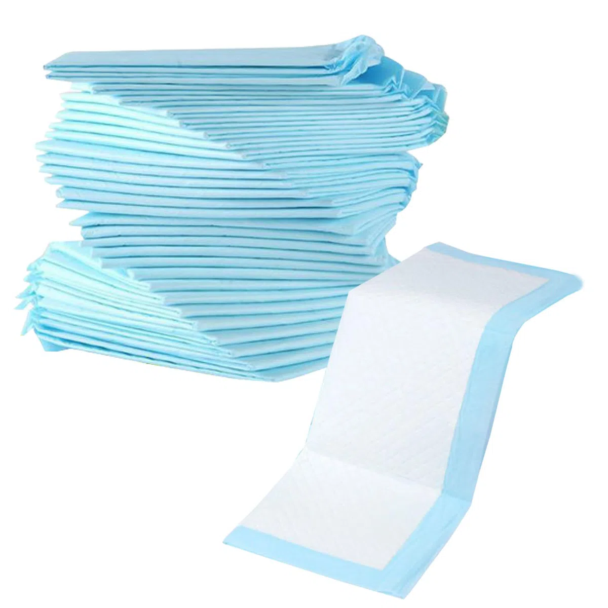 Cambiadores para bebés 100 unidades de cambiador desechables 33 x 45 cm esterillas para perros almohadillas de entrenamiento a prueba de fugas absorbentes pañales