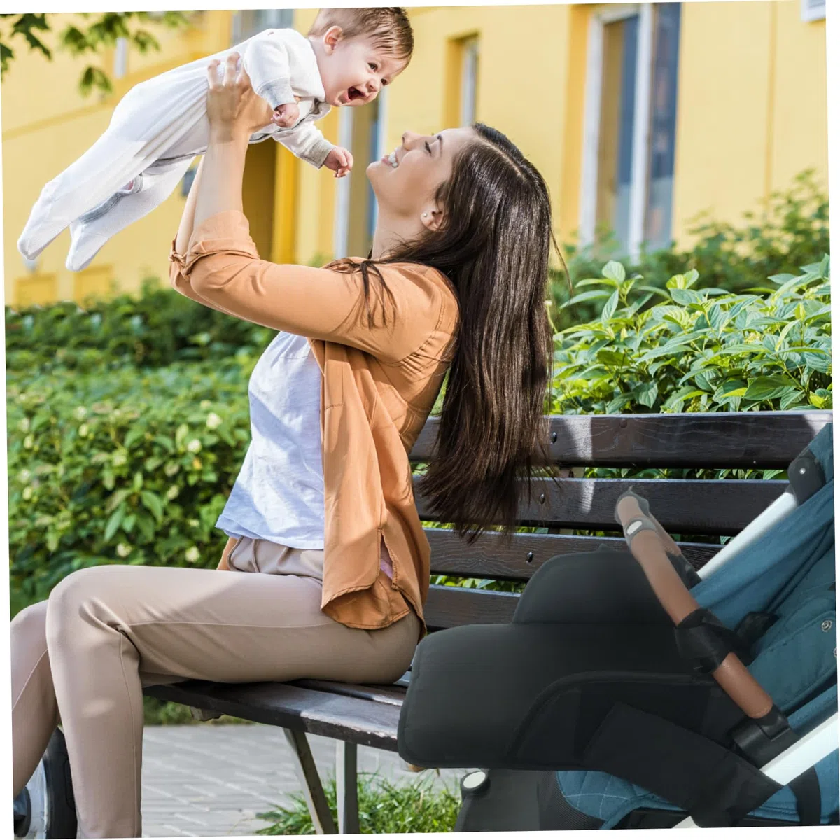 Adjunto del asiento del cochecito, extensión de reposo pie de avión para cochecito de 12x13.7 pulgadas, cabello de los cochecitos ajustables para cochecitos accesorios