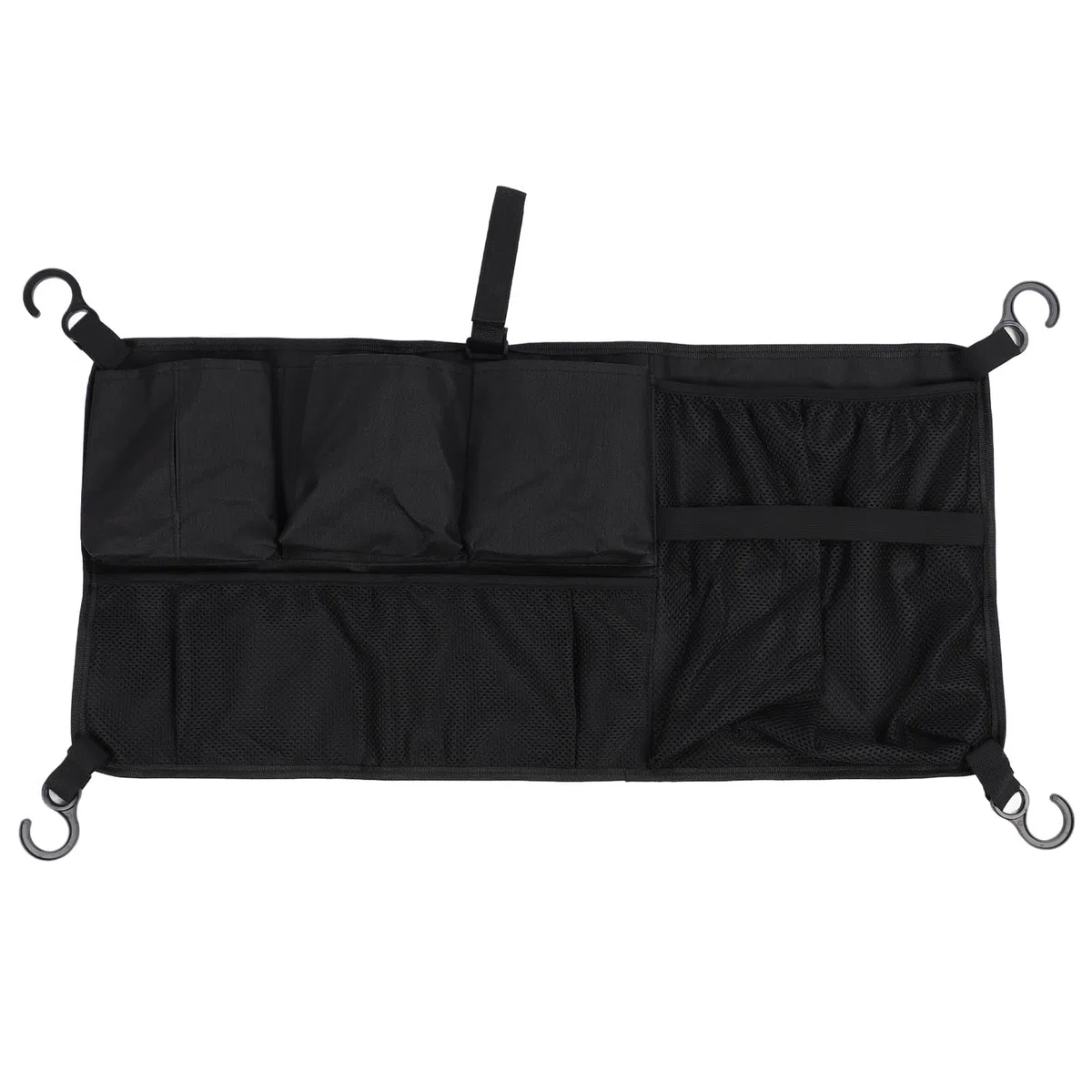 Bolsa Lateral de Carro con Múltiples Bolsillos a Prueba de Agua para Acampar Al Aire Libre, Organizador de Carro de Cochecito de Gran Capacidad para Cochecitos de Camping, Carros de (Negro)