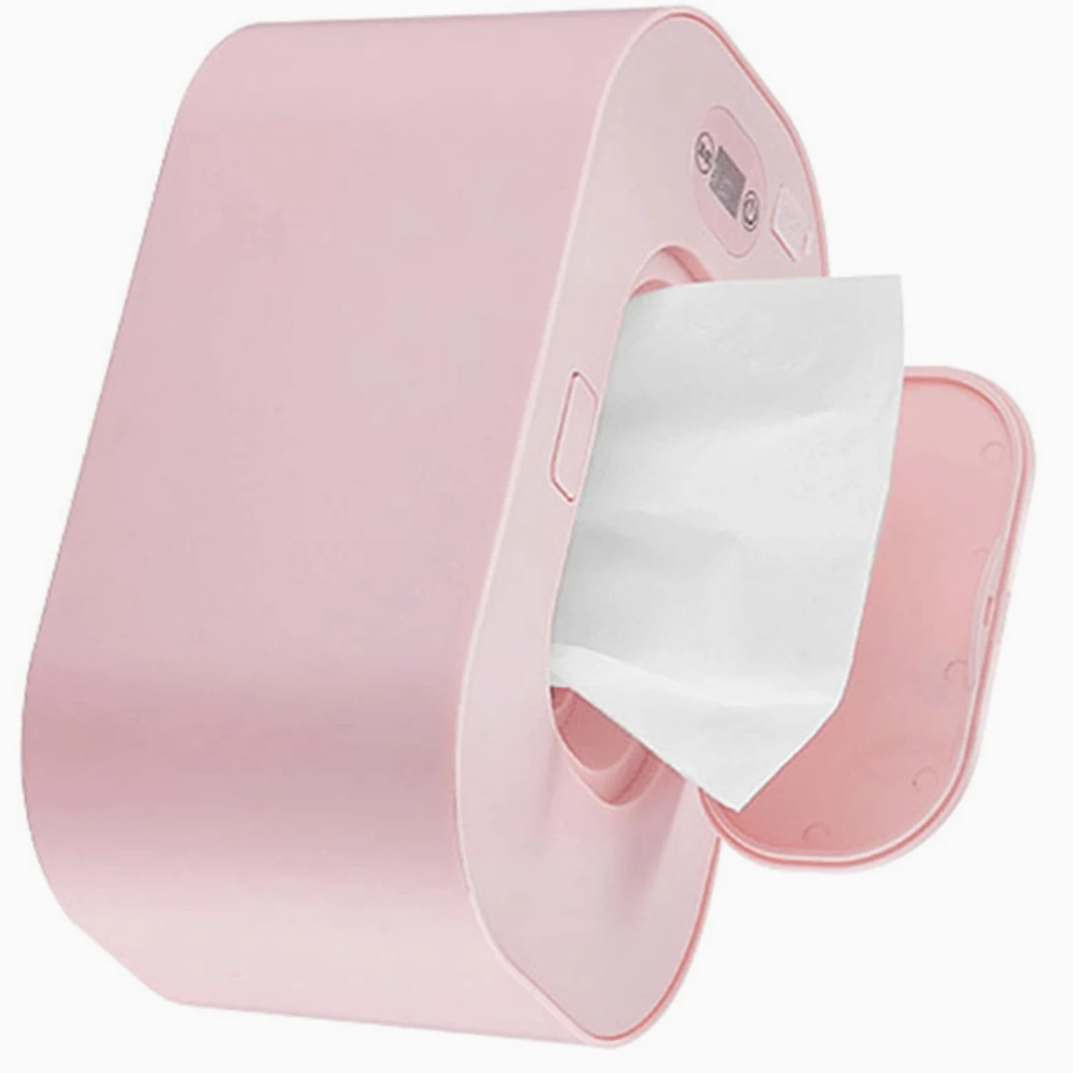 Calentador De Toallitas Húmedas Temperatura Ajustable Calentador De Toallitas Con Temperatura Constante Para El Hogar (Rosa)