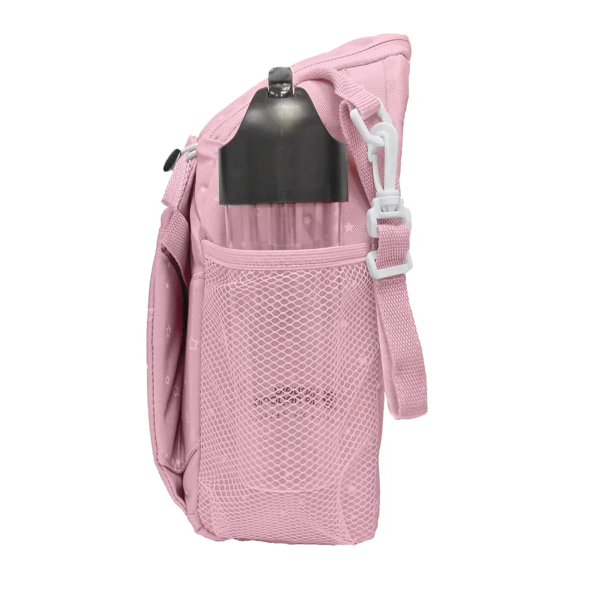 Asalvo BOOSTER HUMMUS Trona Portátil Bebé 2 EN 1 para Viajes y Comidas Fuera, Tronas de Bebé Compactas con Bolsillos para Accesorios, Trona Plegable y Portátil para Bebés con Arnés de Seguridad, Rosa