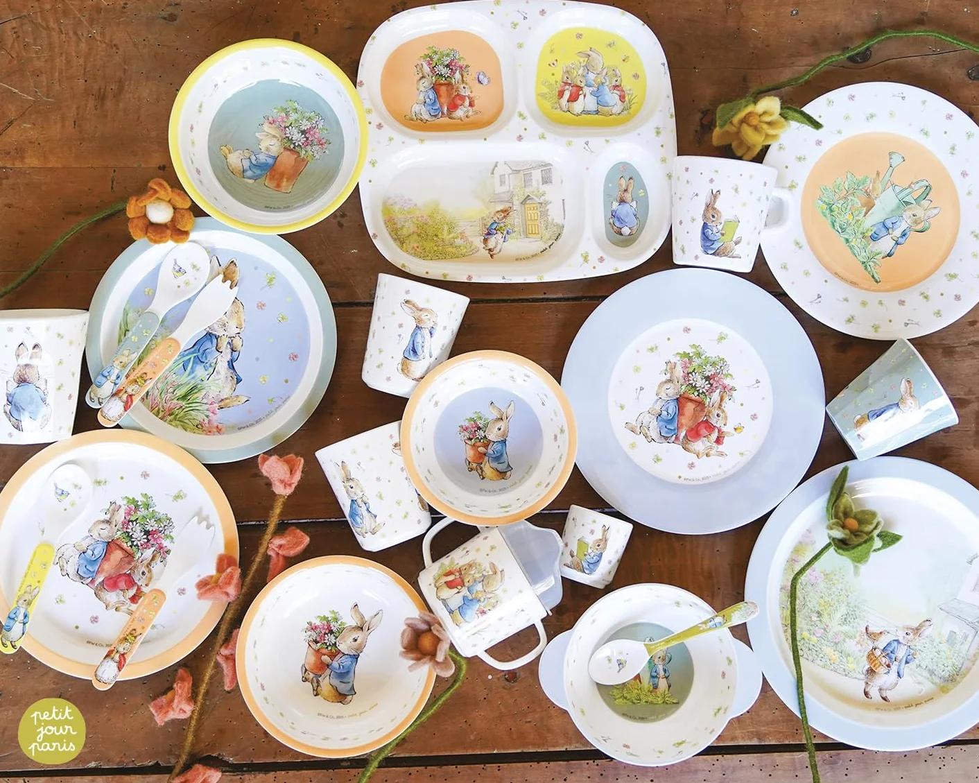Caja de regalo para niños de 5 piezas Peter Rabbit