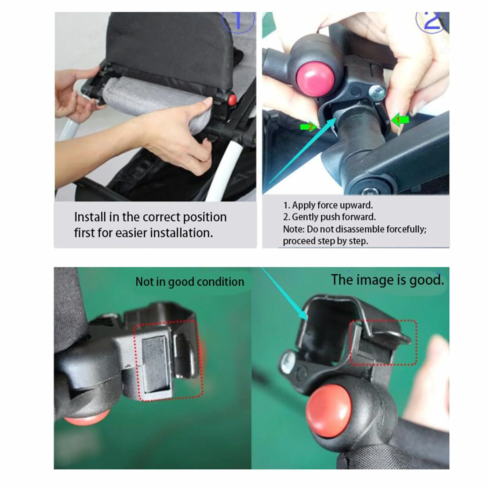 Reposapiés de Cochecito de Bebé, Transpirable y Resistente al Desgaste, Accesorios de Soporte de Pie, Diseño Cómodo y Práctico, para Viajes, Cuidado de Bebés y Uso Diario
