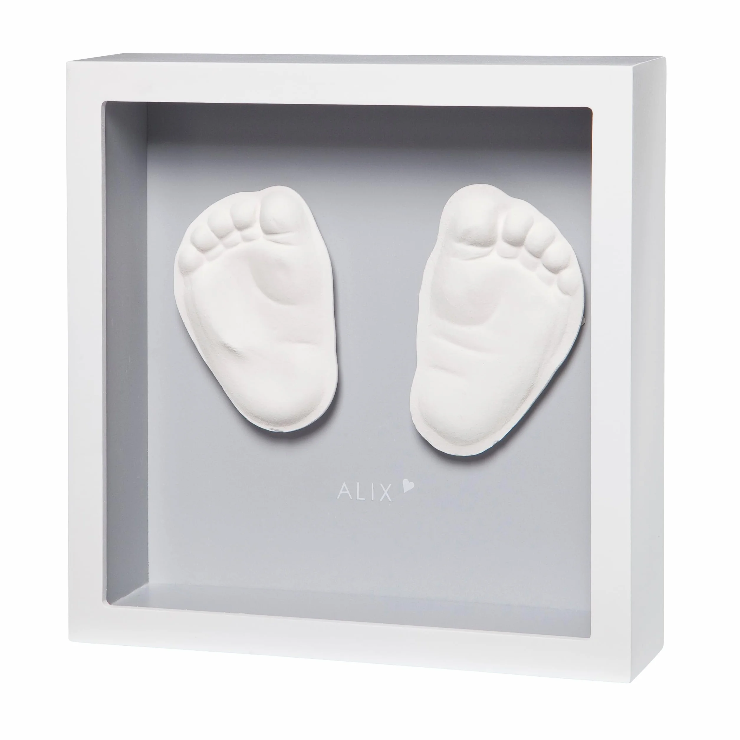 Baby Art My Little Steps Kit de Escultura de Huellas de Pie de bebés, Regalo de Nacimiento, Color Gris