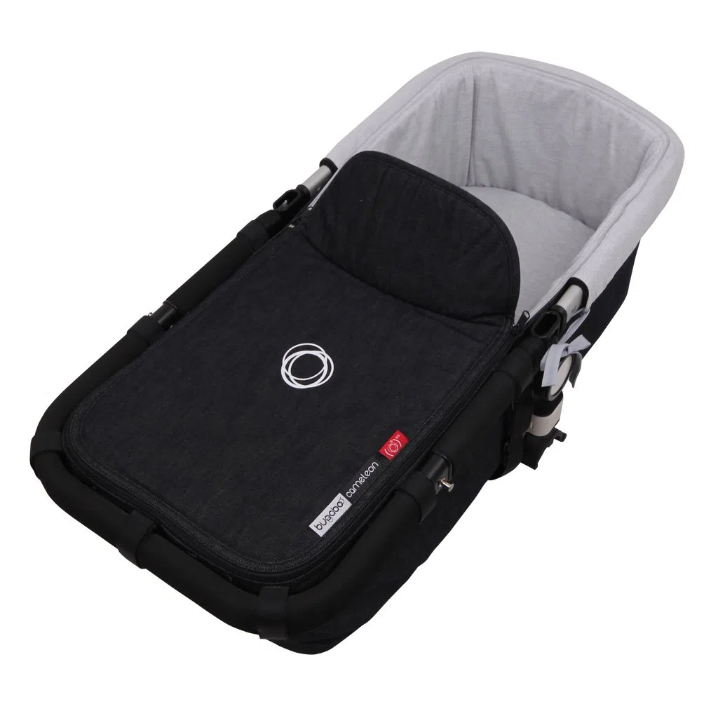 Funda Capazo para Bugaboo Donkey 5 - Donkey 3 - Donkey 2 GRIS MELANGE.Gris - Acolchado Transpirable- (100% Algodón)