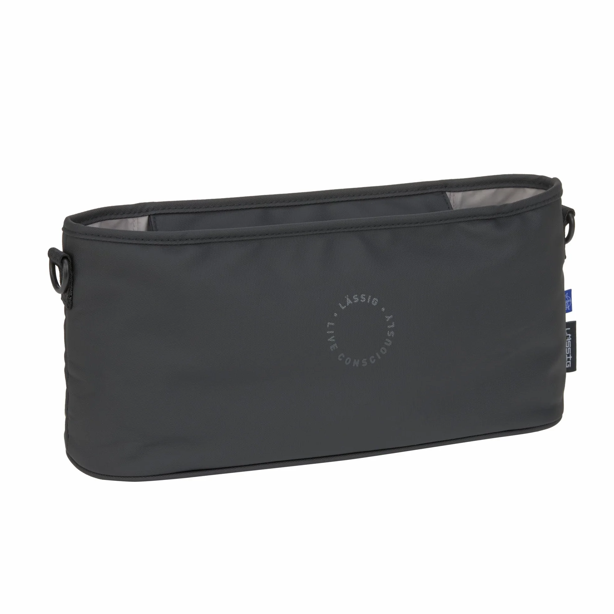 LÄSSIG Organizador para cochecito de bebé bolsa para cochecito incl. fijación/Buggy Organizer black
