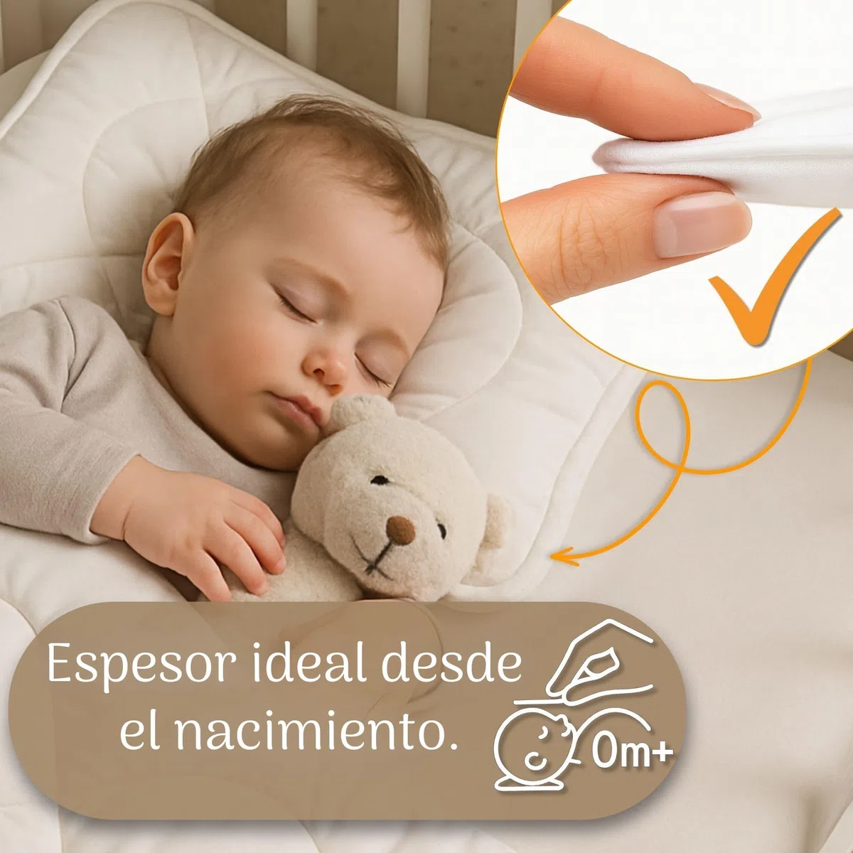 Totsy Baby Edredón Cuna 90x120 cm bebé - Relleno nórdico Suave y Transpirable Ideal para Cuna y Cama de bebé Apto para Todas Las Estaciones Certificado Oeko-Tex 90 x 120