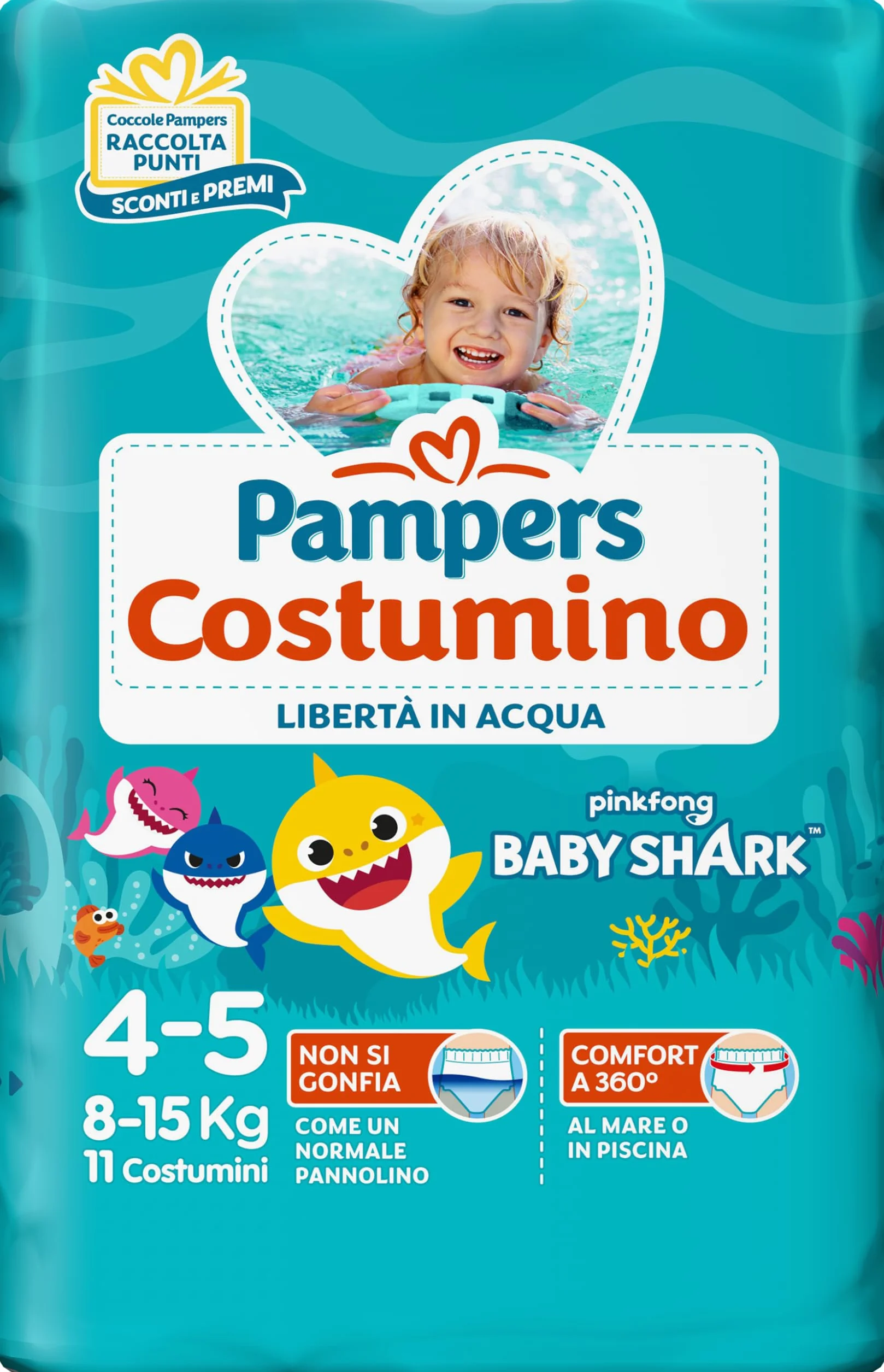 Pampers Traje, Talla 4 (8-15 kg), 11 Capas