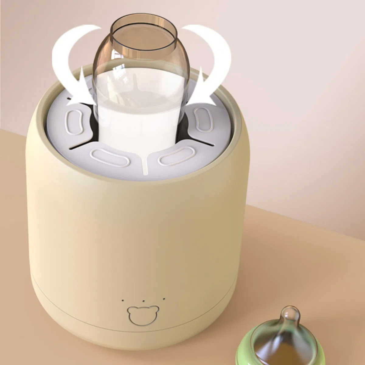 Agitador de biberones para bebé, mezclador eléctrico de fórmula de 3 velocidades, fabricante de botellas recargable por USB, agitador automático de biberones para mezclar suavemente, portátil