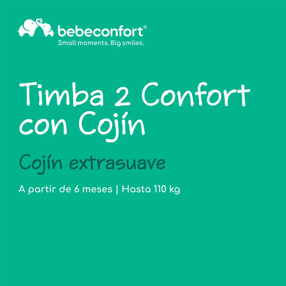 Bebeconfort Cojín Timba 2 Comfort, Cojín extra mullido para Timba 2, Acolchado extra, Fácil de limpiar, Lavable a máquina, Diseño inteligente, Fácil de colocar y retirar, Diseño moderno, Wild
